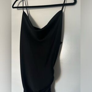 Zara black silk dress